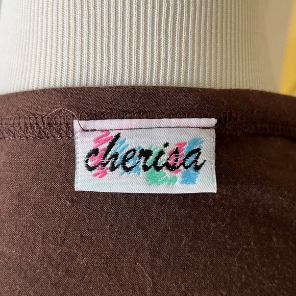 BROWN Tie-Front Cropped Shrug w/ Flutter Sleeve - Picture 7 of 7